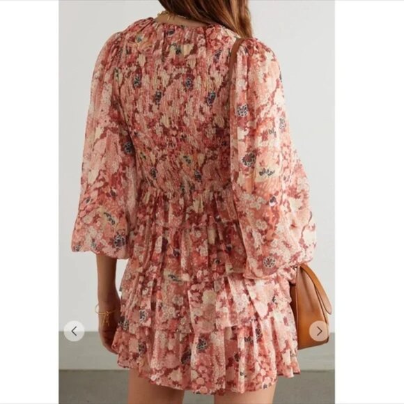 Ulla Johnson Tamara Silk Mini Dress Sz10 $695 price tag attached Brand New tags - Picture 8 of 9